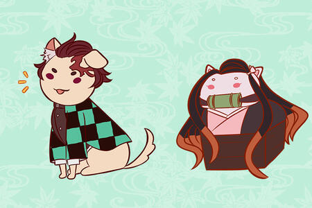 Kimetsu no Nyaiba - Tanjiro and Nezuko